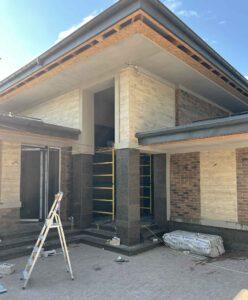 Фасад под дерево с клинкерной плиткой