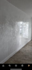 Венеціанська штукатурка біла полірована фото